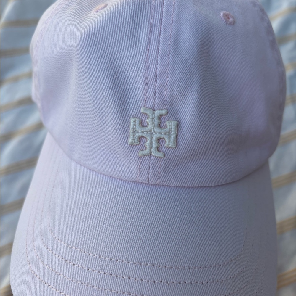 Tory Burch Pastel Pink Logo Baseball Cap - Picture 8 of 8